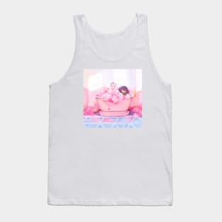 Pink Foam Tank Top